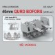 1/350 US Navy 40mm Quad Bofors Late Version (6pcs)