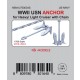 1/700 WWII USN ANCHOR (4pcs) for Heavy/ Light Cruiser with 29cm Chain
