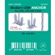 1/700 Modern USN ANCHOR (4pcs) for CVN, LHD with 29cm Chain