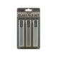 3 Piece Glass File Set Large - Super Fine, Fine, Medium