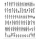 1/350 20th Century Civil Ship Passengers & Crew (76 figures)