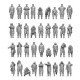 1/144 WWII Royal Navy Warships 36 Figures Type #2