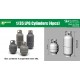 1/35 LPG Cylinders (4 resin kits in 2 different sizes, height: 22.6mm & 14.6mm)