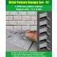 Brick Pattern Stamps Set #01 (11mm x 6mm, 5 different pattern)
