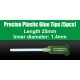 Precise Plastic Glue Tips (5pcs, Inner Diameter: 1.4mm, Length: 25mm)