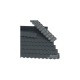 1/32 1/35 Roof Tiles Flat Bricks (To Break Off, Anthracite, 40x12pcs)