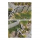 1/87 Safety Fence Concrete Posts (40 piles, 50cm wire mesh)