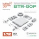 1/72 BTR-60P Tarpaulin Cover, External Stowage and SGM-B Machine Guns