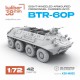 1/72 BTR-60P Eight-Wheeled Armoured Personnel Carrier (APC)