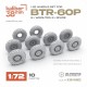 1/72 BTR-60P I-112 Wheels Set (8x Weighted, 2x Spare)