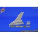 Egg Plane F-16A/B Fighting Falcon MLU Vertical Tail Set for Freedom Model F-16 kits