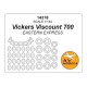 1/144 Vickers Viscount 700 Masks for Eastern Express kits