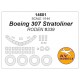 1/144 Boeing 307 Stratoliner Wheels Masks for Roden #339
