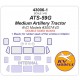 1/43 ATS-59G Medium Artillery Tractor Masks for AVD Models #3007AVD [Double-sided]