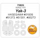 1/72 Yak-3 Masking for Hasegawa kits