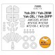 1/72 Yak-28I/IM/L/PP Masking w/Wheels Masks for Amodel kits