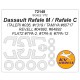 1/72 Dassault Rafale M/Rafale C Masking for Italeri/Tamiya/Revell/Platz kits