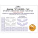 1/72 Boeing 737-100/200/T-43 Double-sided Canopy Masking for BPK #7201-7206