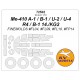 1/72 Me-410 A-1/B-1 /U-2/U-4/R4/B-1 14./Kg2 Masking for Finemolds #FL04/09/10 #FP14