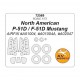 1/72 North American P-51D/F-51D Mustang Masking for Airfix #A01004, #A01004A, #A02047