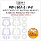 1/72 FW-190A-8/F-8 Masks for Airfix [Double-sided] (canopies and wheels)