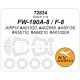 1/72 FW-190A-8/F-8 Masks for Airfix (canopies and wheels)