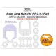 1/72 BAe Sea Harrier FRS1 / FA2 Double-sided Masks for Airfix #A04051 A04052 A04052A