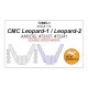 1/72 CMC Leopard-1/Leopard-2 Double-sided Masking for Amodel #72337, #72341
