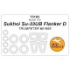 1/72 Su-33Ub Flanker D Masking for Trumpeter #01669
