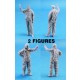 1/48 WWII US Bomber Pilot & Crew on the Ground (2 figures)