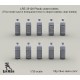 1/35 Plastic Water Bottles (10pcs, by Transparent Resin)