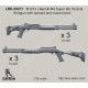 1/35 M1014 (Benelli M4 Super 90) Tactical Shotgun w/Opened(3 sets) & Closed (3 sets) Stock