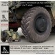 1/35 Sagged Tyres and Wheels Set (4 Sagged Tyres and Wheels and 1 Spare Tyre)
