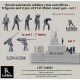 1/144 Soviet Submarine Artillery Crew &amp; Officer #1 (5x figure &amp; 2x 21-K 45mm naval gun)