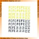 1/48 Forsokscentralen FC Letters (Yellow & Black)