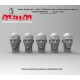 1/16 Bare Head Set with 5 Different Face Emotions (5 Heads) 