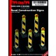 1/35 Road Construction Signs #Yellow Version (5pcs, resin & sticker)