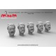1/35 Character Head Set with 5 Different Emotions (5 Heads, resin)