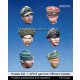 1/35 WWII German Officers Heads Set 1 (6pcs)