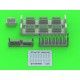 1/35 M1 Ammunition Cans for Browning M1919 (6pcs) OPENED
