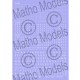 Decal Letters (UPPERCASE) #White (1-3mm) for All Scales