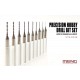 Precision Hobby Drill Bits Set (0.4-1.3mm) for #MTS023