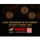 1/35 US Cougar 6x6 MRAP Vehicle Sagged Wheels Set (Resin)