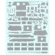 1/35 Decals for SdKfz 171 Panther Ausf A Late Zimmerit Type #4