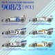 1/43 Multi-Material Kit: 908/3 Ver.F 1971 Nurburgring 1000km 3rd Martini Racing No.4
