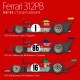 1/12 Full Detail kit - Ferrari 312PB Ver.C: 1973 Rd.8 #15, #16, #17