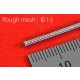 Metal Mesh Hose #Rough Mesh (diameter: 1.5mm, length: 89mm, 5pcs)