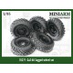 1/35 GaZ-66 Sagged Wheel set (4pcs and extra ) for Zvezda kits