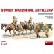 1/35 Soviet Divisional Artillery (7 figures+Four Horses+Limber+Gun)