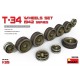 1/35 Soviet T-34 Wheels Set 1942 Series